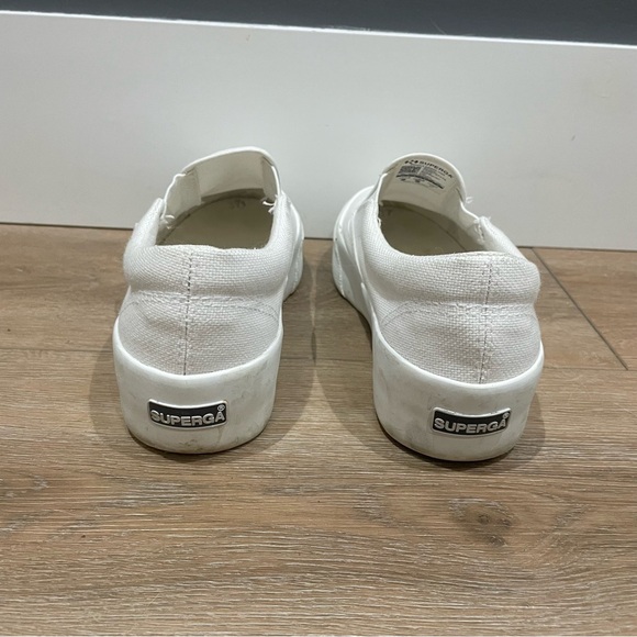 Superga White Slip-On Sneakers - small platform - Picture 3 of 3
